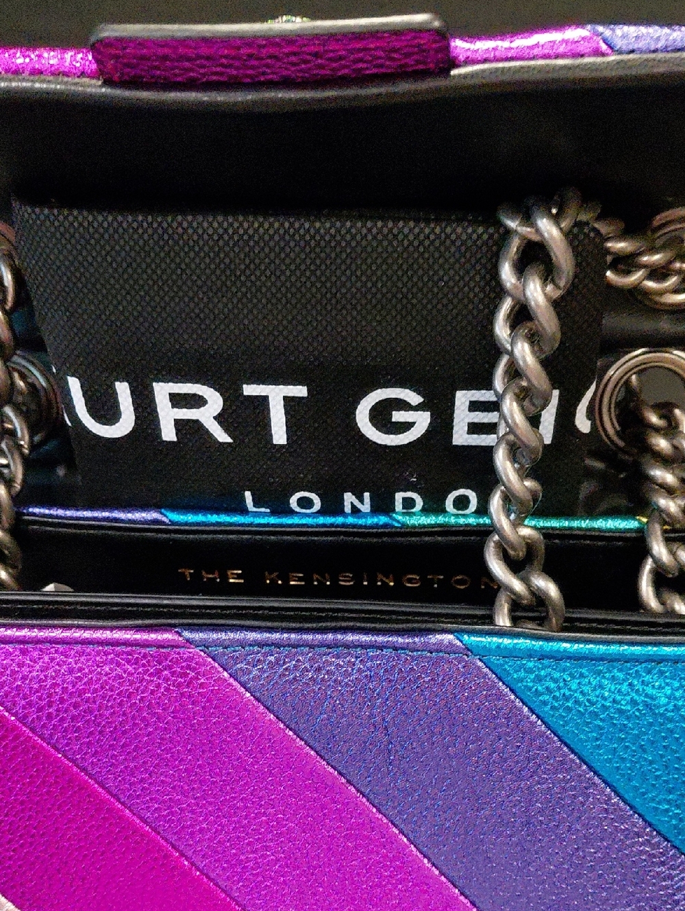KURT GEIGER KONDON LARGE RAINBOW KENSINGTON SATCHEL - Picture 9 of 12